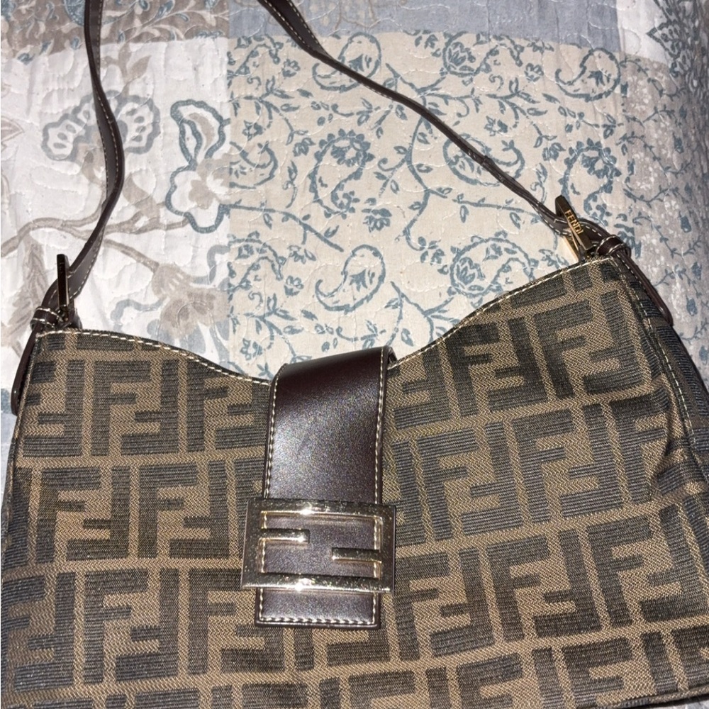 Fendi Monogram Brown Shoulder Bag
